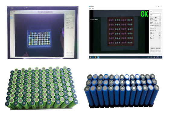 14430 32650 Battery Pack Testing Machine CCD Positive And Negative Electrode Test
