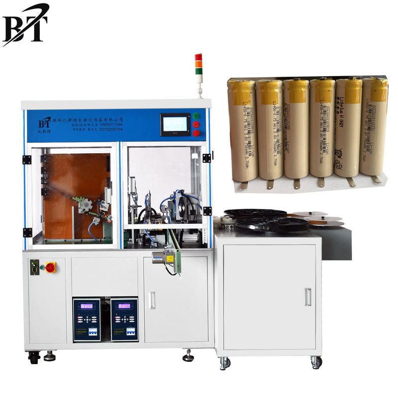 PLC Touch Screen Battery Cell Spot Welder Machine 1300pcs/H Productivity